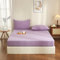 YASMENG Doppelte Muslin Spannbettlaken 140x200cm 100% Baumwolle Lila Muslin Bettlaken 140x200cm Baumwolle Weich Atmungsaktiv Kuschelige Spannbetttuch Boxspringbett Geeignet für 30cm Matratze