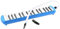 Mikinona Melodica Blasinstrument 32 Tasten Tragbar mit und für Anfänger Kompaktes Design Blau/Weiß für Partys und Auftritte