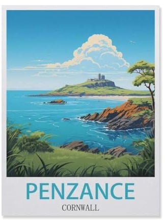 Jigsaw Puzzle 1000 Pieces for Adults,Penzance Cornwall,Kids Teens Large Families Puzzle Game(38x52cm)-FI36