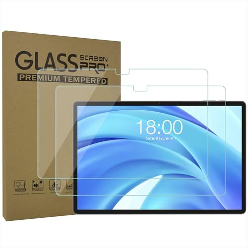 AKNICI [Lot de 2 Protection Écran pour UJJ U3 Tablet 10 Pouces, Film de Protection en Verre Trempé, 9H Dureté, Anti Rayures