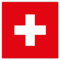 HouseholdBasics 10 x Aufkleber Schweiz-Flagge, 5,2 x 5,2 cm für innen und außen