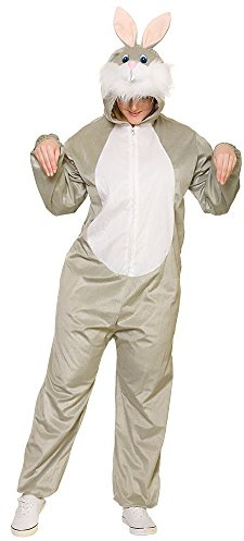 Wicked Costumes Deluxe Adult Animal Bunny Rabbit Costume Onesie - One Size