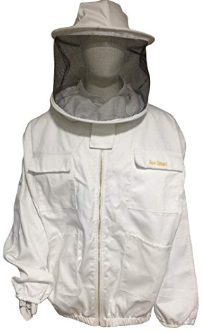 Bee Smart 900 Heavy Duty Bee Keeping Jacket with Round Hat/Veil XL
