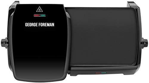 George Foreman 23450 - Parrilla con plancha (10 porciones, 2180 W), color negro