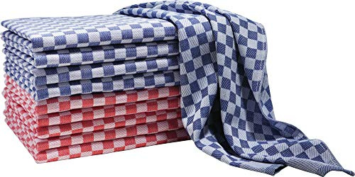 Erwin Müller Geschirrtuch 10er-Pack Baumwolle rot/blau Größe 45x70 cm