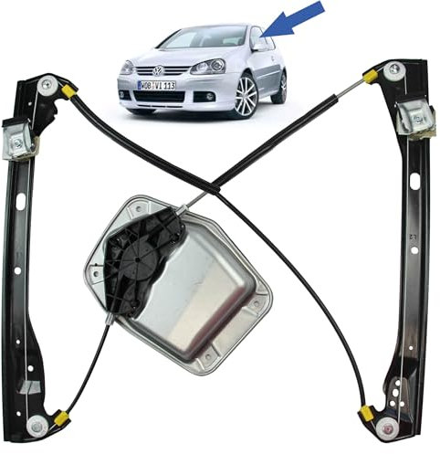 STARKIT PERFORMANCE Leve vitre compatible pour Golf 5 (2003-2009) lève-vitre avant gauche (conducteur) (3 portes) 1K3837461, 1K3837461A, 1K3837461B