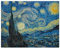 JUNIWORDS Poster, Vincent van Gogh, Sternennacht, 25 x 20 cm