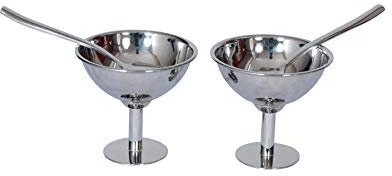 Eisbecher mit Löffel, 2er Set, geeignet zum Essen von Desserts und zum Verschenken