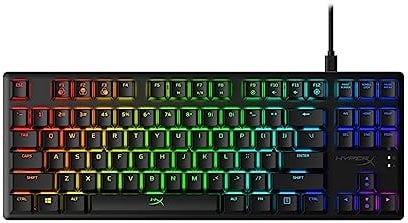 HyperX Alloy Origins Core – RGB Gaming Mechanical Keyboard, Tenkeyless, Aqua, (QWERTY – US Layout)