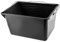KADAX Pot de Peinture, Pot de Peinture carré en Plastique, Seau avec Anse en métal, Seau d'eau Robuste avec Bord verseur, pour rénovation, Jardin, Seau de Nettoyage (12L, 1 pièce, Noir)