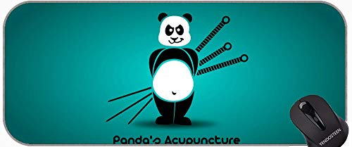 XXL Professionelle große Mauspad, Arten Riese Panda Art Professional Mousepad, genähte Kanten