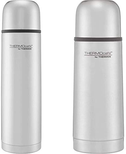 ThermoCafé Stainless Steel Flask, Multi-colour, 1.0 L & Thermos 181114 ThermoCafé Stainless Steel Flask, Multicolour, 0.35 L