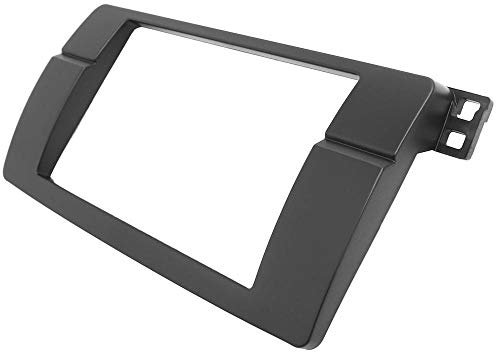 Double 2 Din Frame Blende Passend für BMW 3er E46 1998-2005 Radio Frame Stereo Panel Platte CD Dashboard Panel Audio Frame