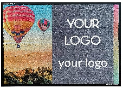 Olivo Tappeti Tappeto Zerbino asciugapassi personalizzato professionale con logo, su misura, drenante per uso esterno 72 colori (60X85 cm)