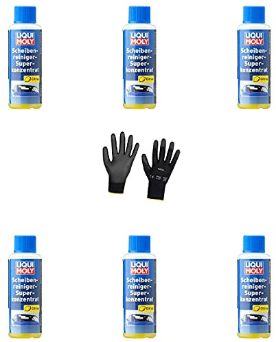 Iloda 6xOriginal Liqui Moly 50ml Scheibenreiniger-Superkonzentrat 1517 Schutzhandschuhe