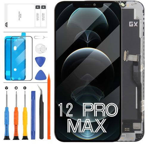 OLED For iPhone 12 PRO MAX LCD Screen Replacement for IPHONE 12 PRO MAX 6.7inch LCD Display Touch Panel Digitizer Matrix Full Glass Assembly with Free Tools