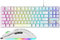 Gaming Keyboard Mouse Combo, RGB Backlit Keyboard + 6400dpi Programmable Gaming Mouse + Mice Pad, Dedicated Multi-Media Keys, Spill Resistant, Anti-Ghosting, UK QWERTY English Layout - White