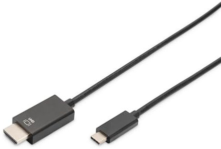 DIGITUS USB-C - HDMI Video-Adapterkabel - USB Typ-C auf HDMI A St/St - 2.0m - HDMI1.4b 4K/60Hz - ARC, HDCP 2.0, YUV 4:4:4 - schwarz