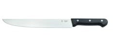 METRO Professional Metzgermesser, Edelstahl, 250 mm, Nietengriff, schwarz, Schlachtermesser, Butcher Knife, Leicht zu schärfen