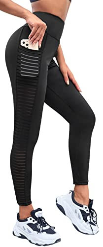 In One Clothing - Damen Leggings für Sport, Fitness, Outdoor und Loungewear, super elastisch und mit hohem Bund für knitterfreien, komfortablen Sitz - in der Farbe Kohle - Grösse M