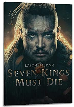 Rudd Filmposter The Last Kingdom Seven Kings Must Die, Retro, ästhetische Raumdekoration, Leinwand, Poster für Zuhause und Büro, 60 x 90 cm, Rahmenstil