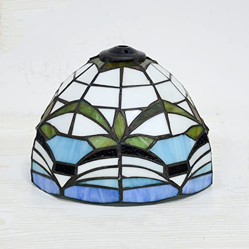 BOTOWI Tiffany Stil Lampenschirm Ersatz 8 Zoll Buntglas Lampenschirm nur für Tischlampen Stehlampe Wandleuchte Deckenleuchte Pendelleuchte Home Office Dekoration,Sailboat