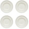 KHG 4er Set Pastateller, extra groß mit 30cm Durchmesser in weiß, perfekt für Gastro und Zuhause, hochwertiges Porzellan, Suppenteller, Salatteller, Spühlmaschinengeeignet