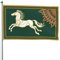 321 Bannerfahnen Flagge des Königreichs Rohan Dekoratives Banner Langlebig Garten Fahnen Dekoration Fahne, Für Partys, Garten, 122x183 cm