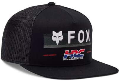 Fox Racing Herren Fox X Honda Snapback Mütze Hut, Schwarz, Einheitsgröße
