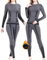NOOYME Thermounterwäsche Damen Set Warme Funktionsunterwäsche Winter Elastische Skiunterwäsche Atmungsaktive Thermo Unterwäsche Frauen