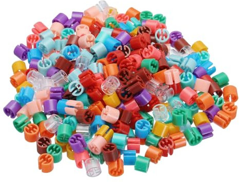 QUARKZMAN Kleiderbügel-Marker, leere Etiketten, passend für 3,5 mm Stange, 12 Farben, 300 Stück