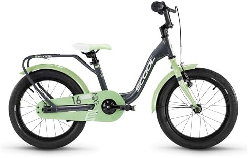 S'COOL niXe Kinderfahrrad | 16 Zoll Fahrrad für Kinder und Jugendliche | Fahrrad für Mädchen mit ergonomischer Sitzposition | Kinderfahrrad mit hochwertigen Komponenten