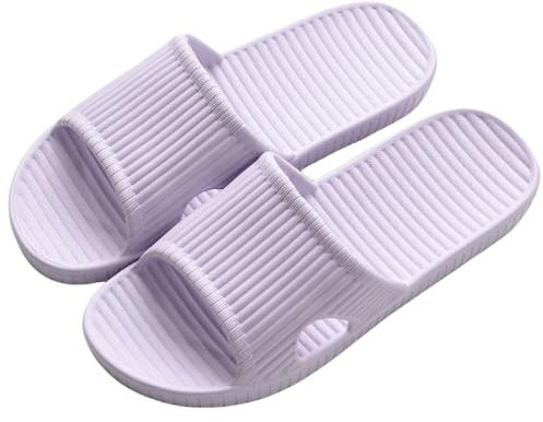 Czgcpyc Sandali da Doccia Pantofole da Doccia Sandali da Pavimento Antiscivolo per Interni ed Esterni Schiume Morbide Scarpe da Bagno Unisex EU 39/40 Viola