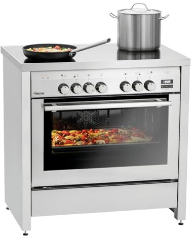 Glaskeramikofen – 5 Kochzonen. Bartscher