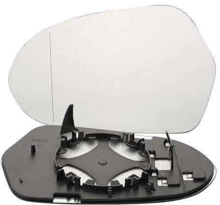KASturbo Außenspiegelglas links beheizt asphärisch mit Trägerplatte Für Audi A6 2011 2012 2013 2014 2015 2016 2017 2018 OEM: 4G0857535 4G0857535B