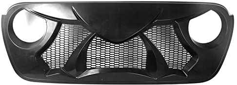 Rejilla Parachoques Delantero Rejilla Malla Negra Mate Para Jeep Wrangler Para JL 2018 2019 2020 Accesorios Plástico ABS Para Coche rejilla parachoques