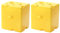 PRETYZOOM Sliced Cheese Storage Container, 2pcs Fridge Cheese Slice Holder Cute Butter Block Cheese Slice Storage Box with Lid Cheese Saver Keeper for