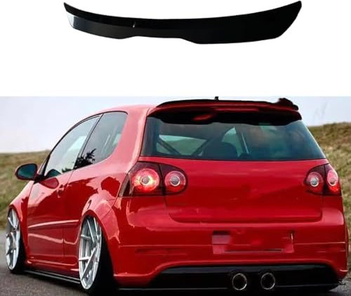 Zyfwzc Auto-Dachspoiler für VW Golf 5 MK5 R32 GTI R,Heckspoiler,ABS-Material,Glossy Black