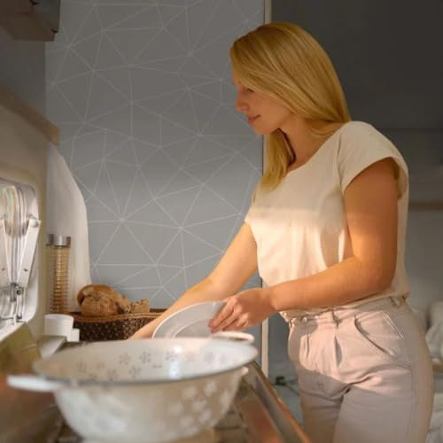 CAMPIDOO Möbelfolie Scandi Triangle | Dekofolie Wohnwagen & Wohnmobil | selbst Bedruckte Klebefolie für Camper | 60 cm / 180 cm