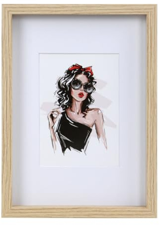 IDEAL TREND Brasil Holz Bilderrahmen Bilder Foto Rahmen Fotorahmen Wanddeko Collage Poster HR-15: Farbe: Natur | Format: 40x60