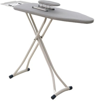 QYZXTH Household Folding Ironing Board Rack Steam Iron Rest Adjustable Height (28''-34'') Iron Pad Ironing Board Ironing Table(100)