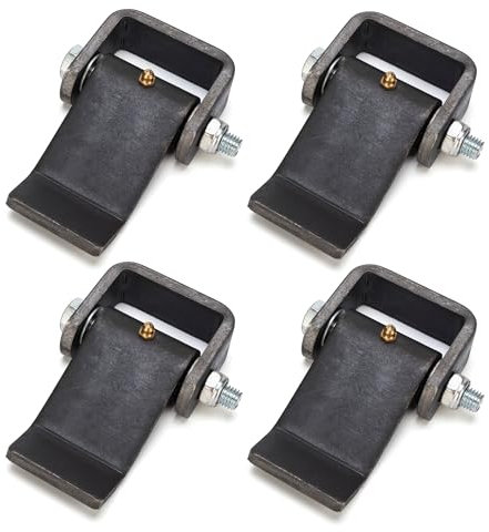 DURIGID Dump Trailer Hinges with Zerk Grease Fitting, Raw Finish is Easy to Weld on Trailer Hinges, Trailer Ramp Hinge Trailer Hinges for Dump Trailers, Trucks and BBQ Smokers, 4 Pack