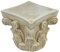 Piccola scultura in gesso duro greco romano colonna base capitale ordine corinzio