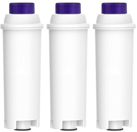 ZaKaBox Filtros de café de agua para DeLonghi DLSC002, filtro de agua de repuesto para máquinas de café ECAM, Esam, ETAM, BCO, EC, paquete de 3