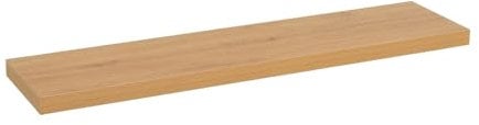 LOLAhome - Balda Flotante para Pared de Madera Color Roble de 100x23 cm, Estantería de Pared Resistente y Decorativa sin Agujeros Visibles para Salón, Cocina, Oficina o Dormitorio