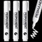 Permanent Marker Pens, 3 Pcs 2.0mm White Pens Waterproof and Quick Drying Paint Pens Permanent for Clothes, Stones, Rock Painting, Ceramic, Glass, Wood, Metal, Canvas, Tire Pen
