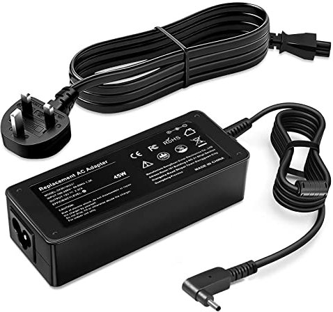N20C5 N22C6 N15Q8 N20C12 N16P1 N19H2 45W 3.0 * 1.1mm Laptop Charger Compatible with Acer Aspire A315-24P-R7VH AV15-51-7617 AG15-42P A515-56 19V 2.37A Adapter