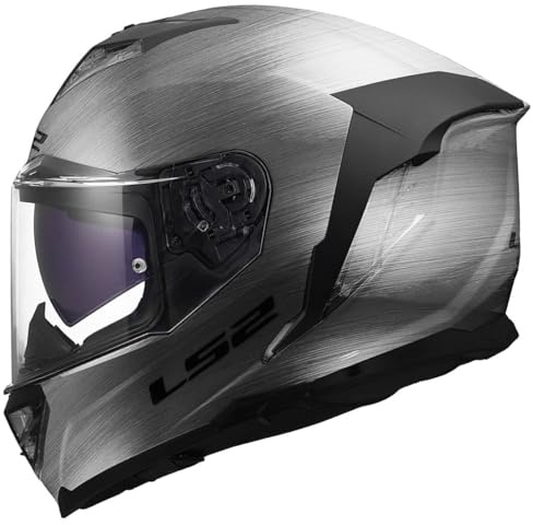 LS2, Integraler Motorradhelm STORM III SOLID Jeans Titanium, XL