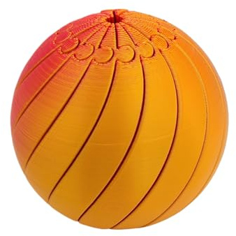 Gear Ball Fidget Spielzeug - Verlauf Farben Sinnes Kugel,Verformbarer 3D Gedruckter Stressball Für Erwachsene - für Kinder Erwachsene Zuhause Schreibtisch Ostern Geburtstag Weihnachtsstrumpf Füller