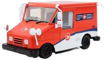 LXGLYLOU Metall Skala Replik 1 24 Für Post Lieferung Fahrzeug Legierung Transporter Modell Hobby Sammlung Szene Ornamente Spielzeug Auto Hobbys Fahrzeuge Spiele Set